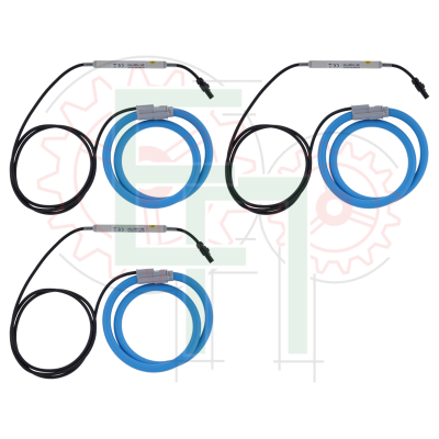 S 2043 5M --- 3 шт. A 1227 5M, 1-фазний гнучкий струмові кліщі 3000/300/30 A / 1 В з 5-метровим з'єднувальним кабелем